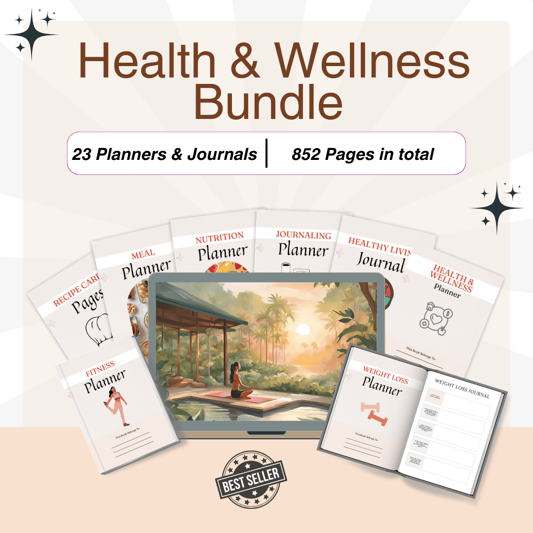 Health & Wellness Bundle: Journals and Planners