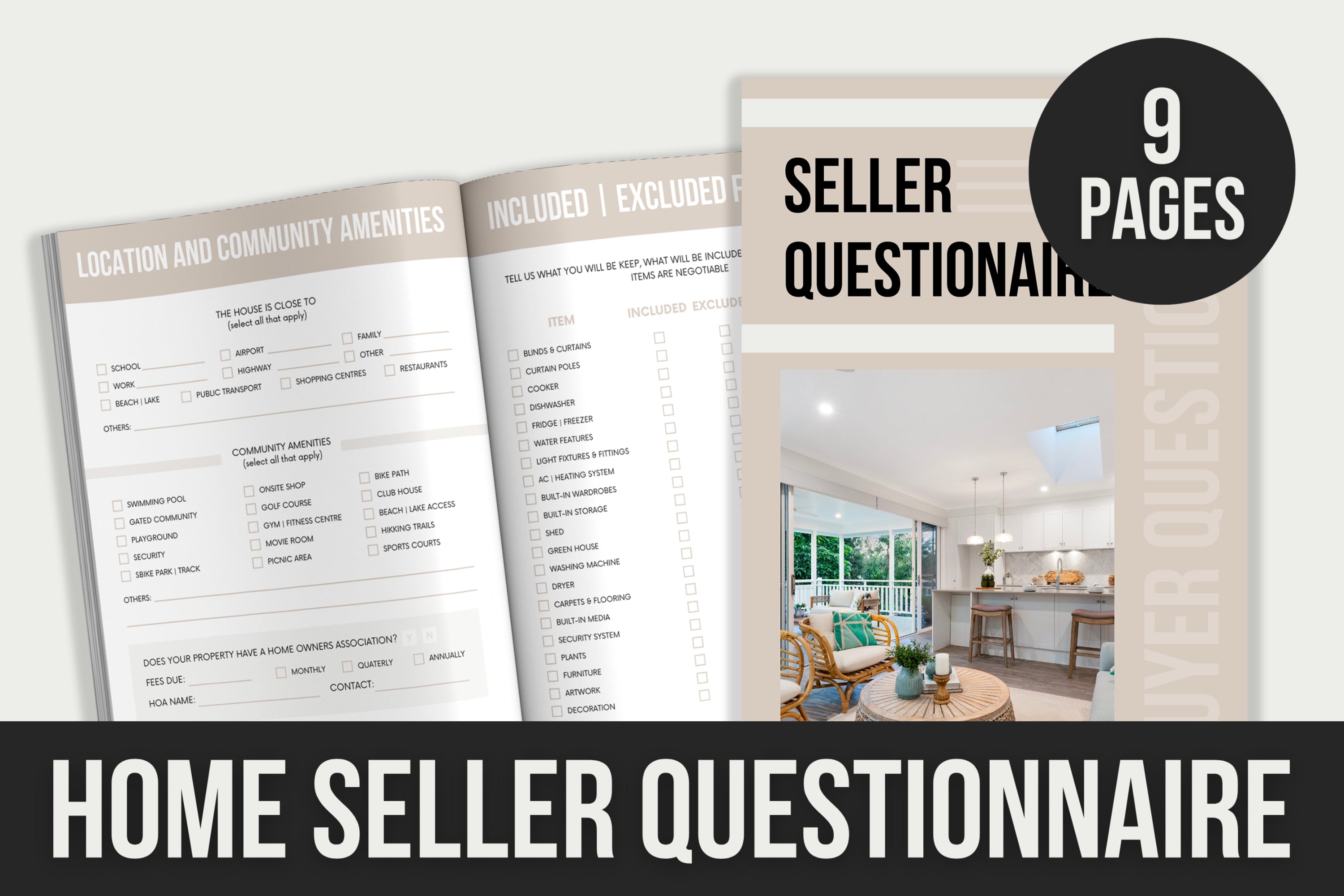 Seller Questionnaire - 9 Pages