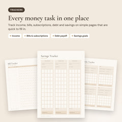 ADHD Money Planner: Every money task in one place