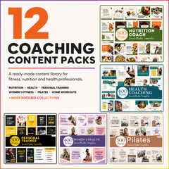Coaching content packs for personal trainers, health coaches and nutrition coaches
