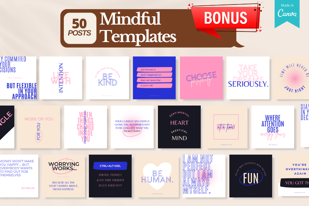Unlock 700+ Meditation Canva Templates designed for wellness professionals! Perfect for meditation instructors, mindfulness coaches, and yoga teachers, these customizable templates save time and boost engagement with calming visuals, tips, quotes, and more. Elevate your online presence today!