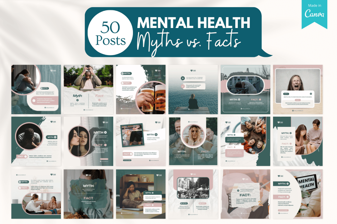 Mental Health Canva Templates – Viralcontent.design