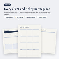 Insurance Agent Business Planner: Every client and policy in one place
