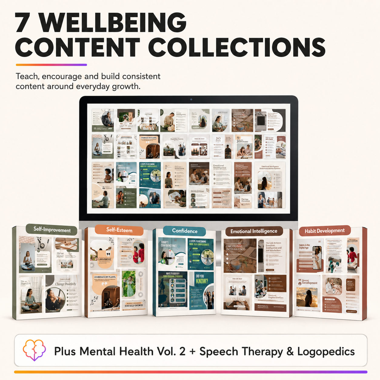Wellbeing content collections for self care, mindfulness and personal growth