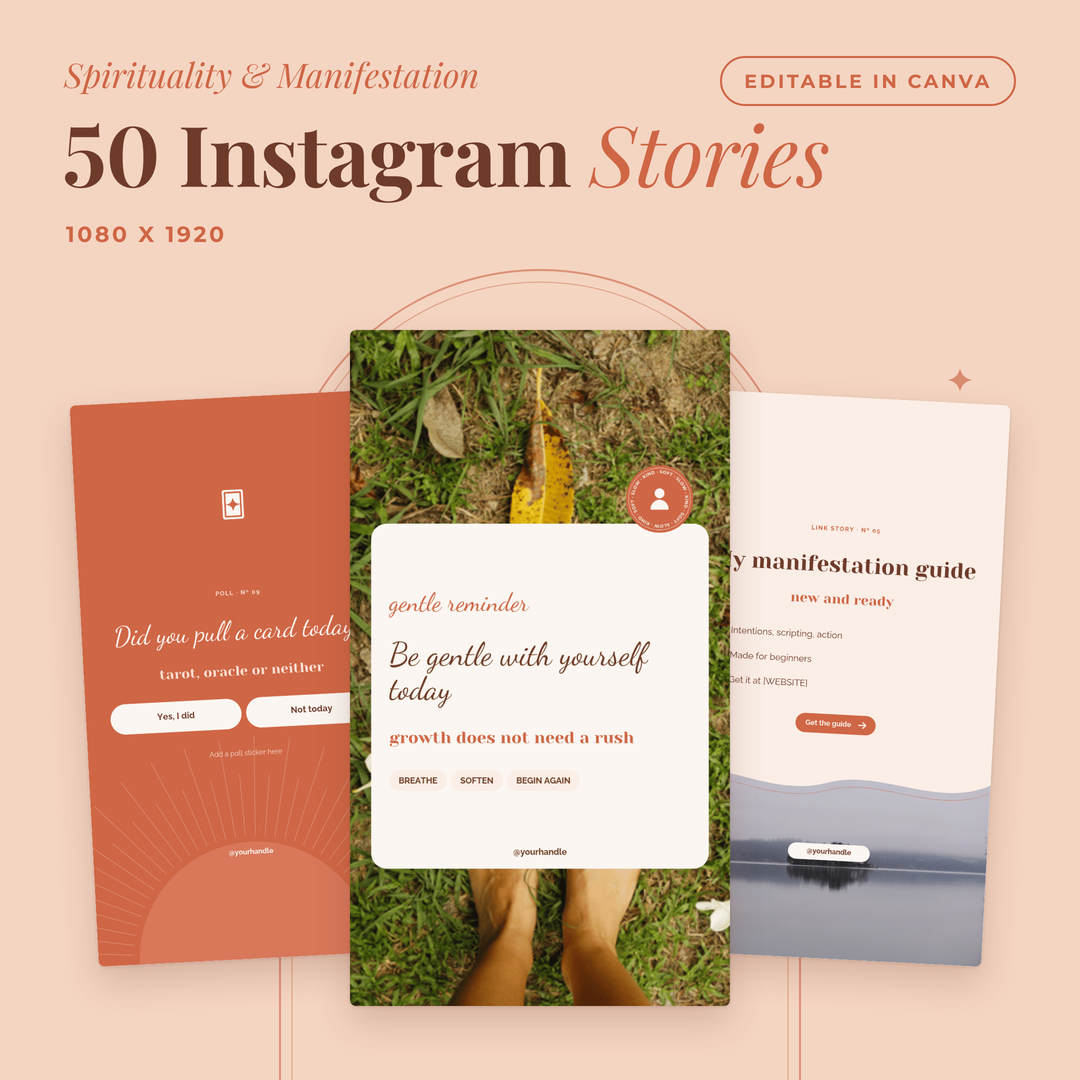 50 Instagram Story templates in 1080 x 1920