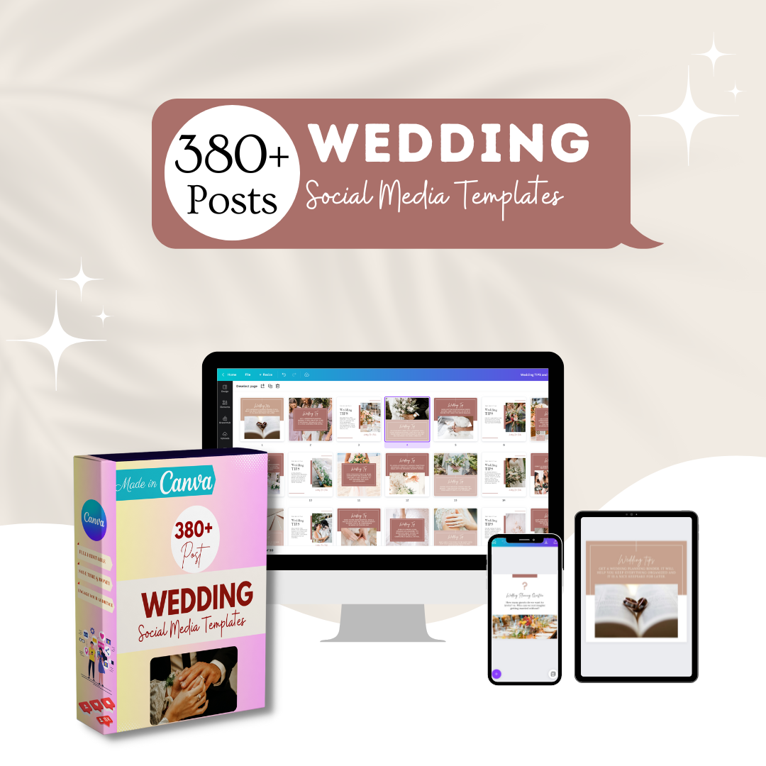 380+ Wedding Bundle - Social Media Template