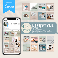 400 Lifestyle Posts (Vol. 2) - Social Media Templates