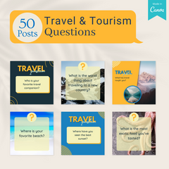 200 Travel & Tourism  Posts - Social Media Templates