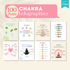 300 Yoga Infographics  - Social Media Templates