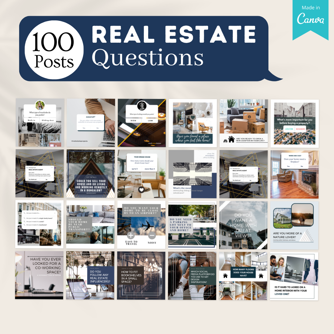 300 Real Estate Posts - Social Media Templates