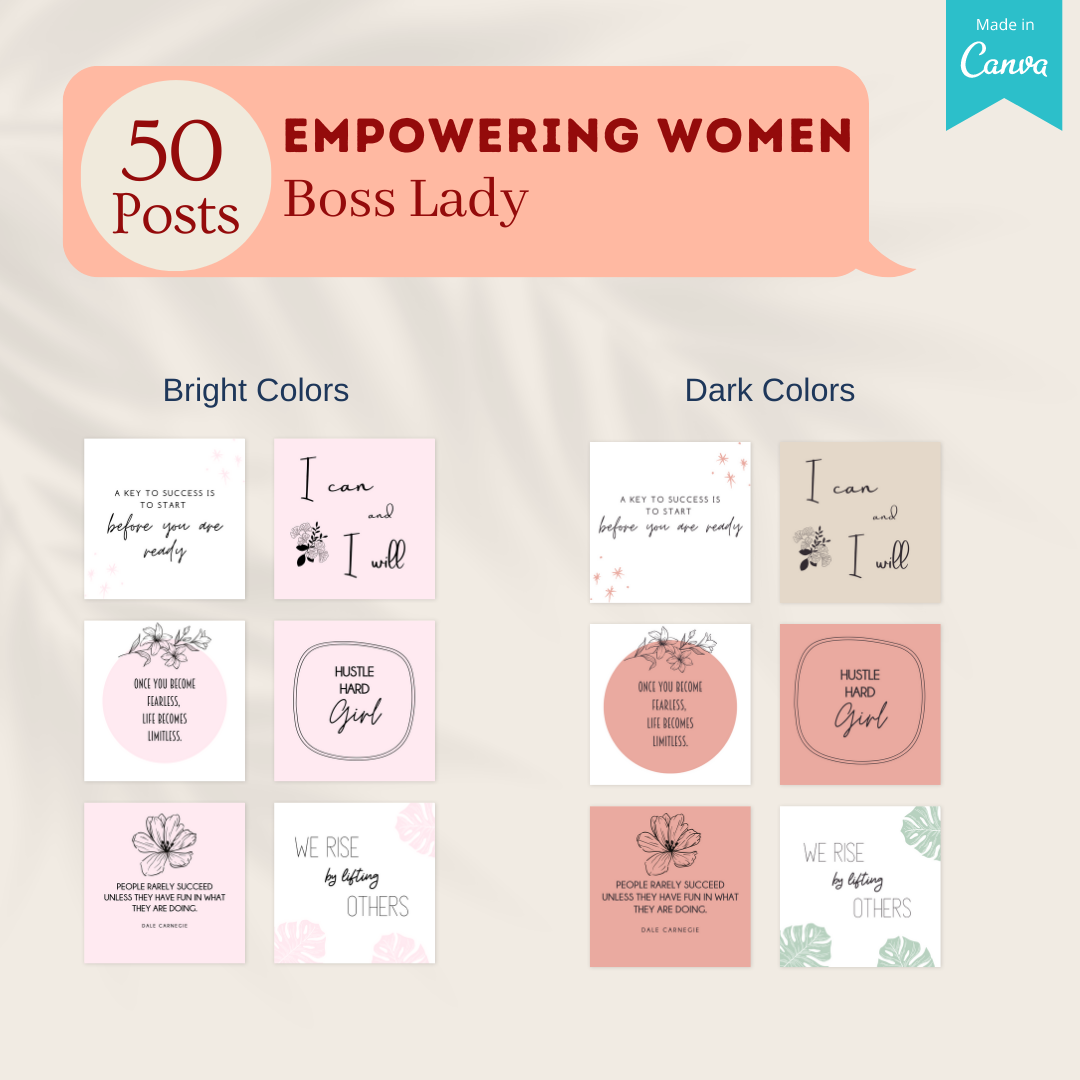 Empowering Women Bundle - Social Media Templates