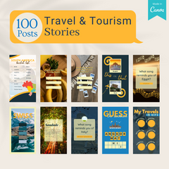 200 Travel & Tourism  Posts - Social Media Templates