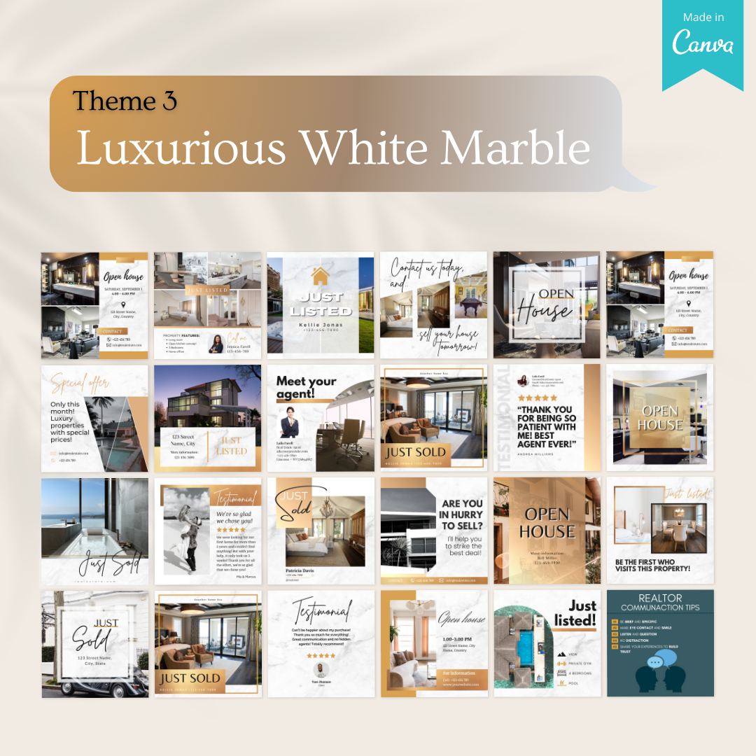 Luxurious Real Estate - Social Media Template