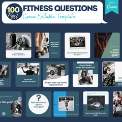 Fitness Template - Canva Editable Posts