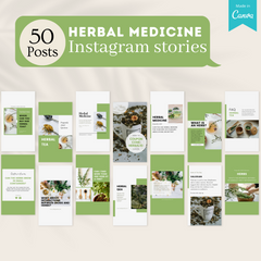 250 Herbal Medicine Posts - Social Media Templates