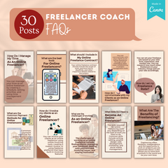 Freelancer Coach - Canva Editable Posts