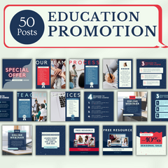 200 Education Posts - Canva Editable Templates