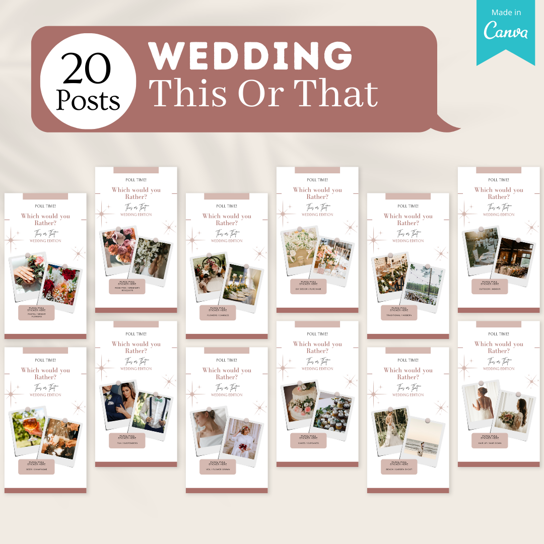 380+ Wedding Bundle - Social Media Template