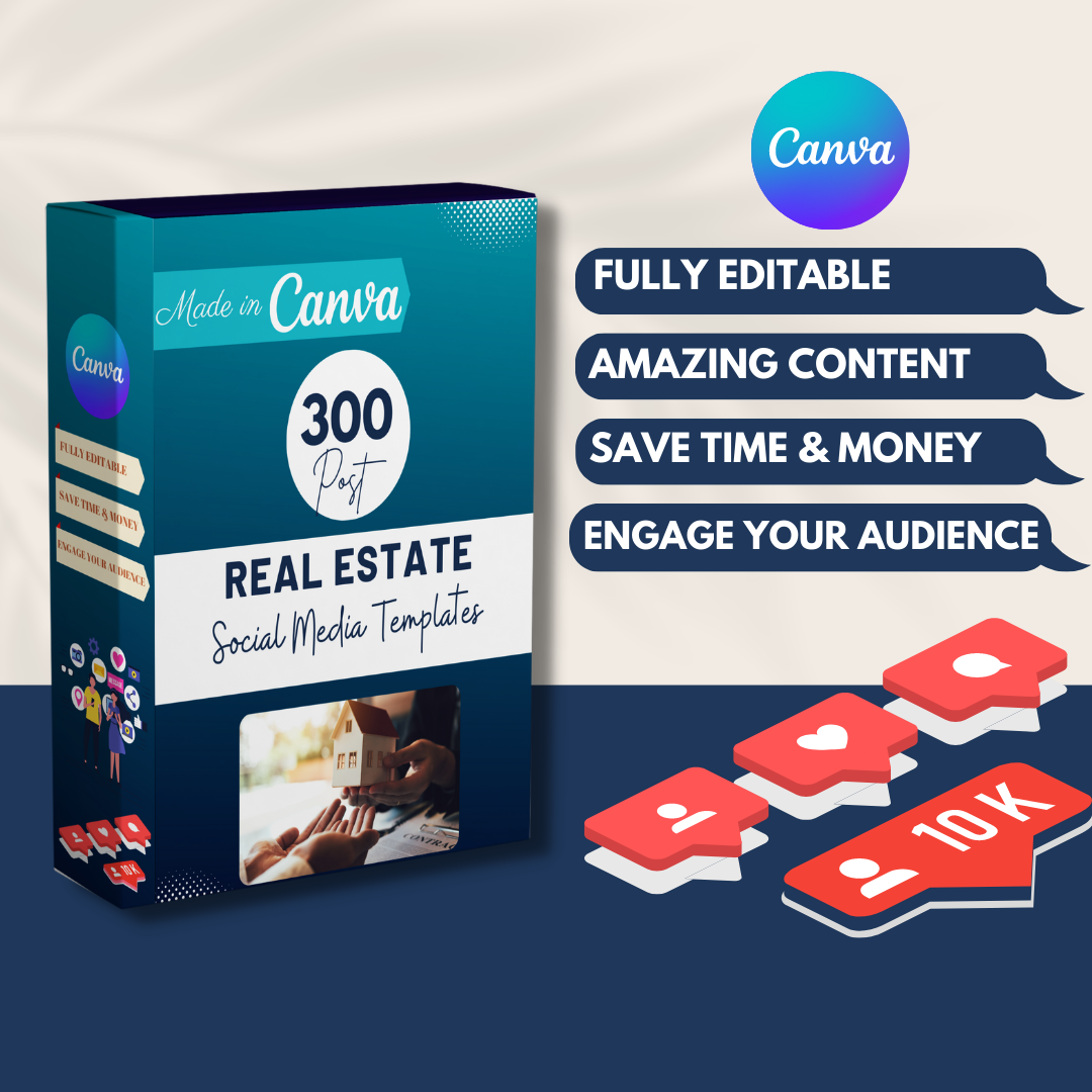 300 Real Estate Posts - Social Media Templates