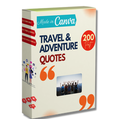 200 Travel & Adventure Quotes - Canva Editable Templates